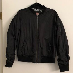 Black Mossimo Bomber Jacket